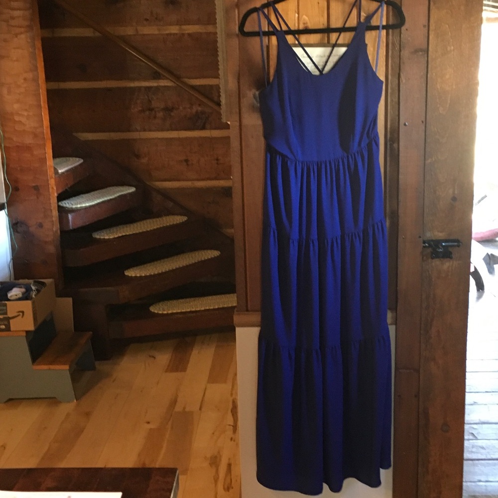 LOFT Royal Blue Maxi Dress